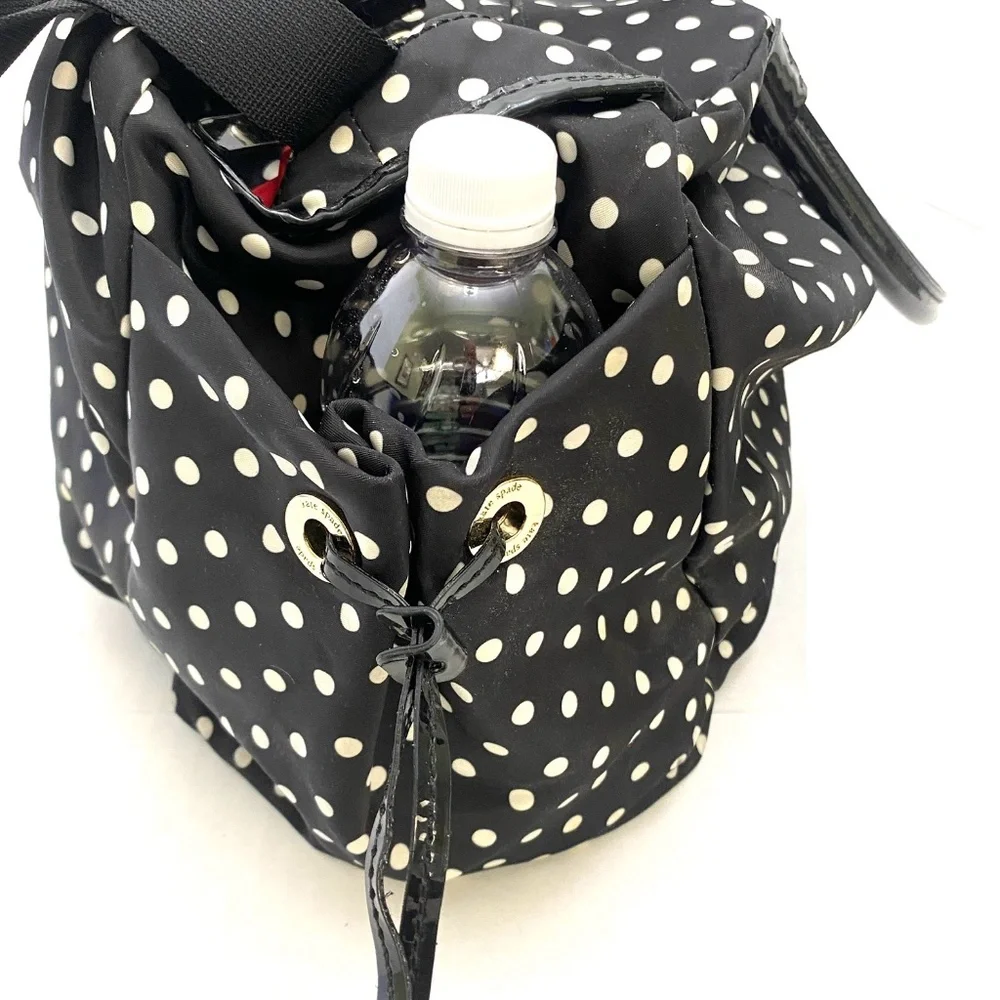 Kate Spade Women’s Black w/White Polka Dot Watson Lane Stevie Baby Bag